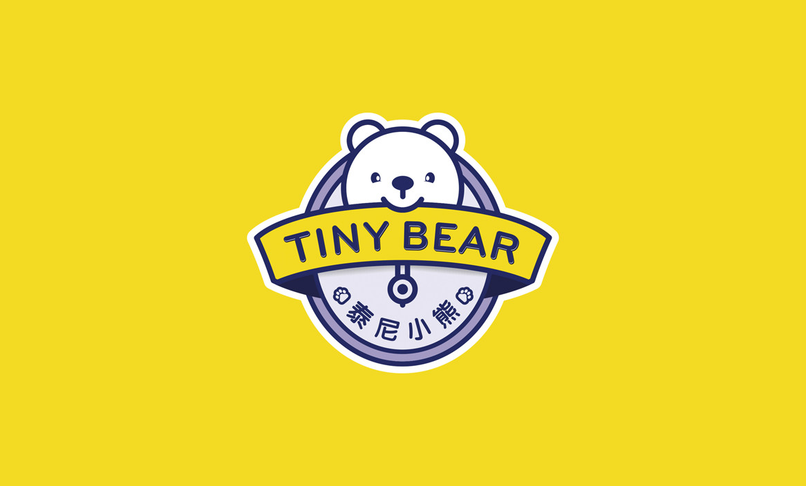 泰尼小熊儿童学校品牌标志设计